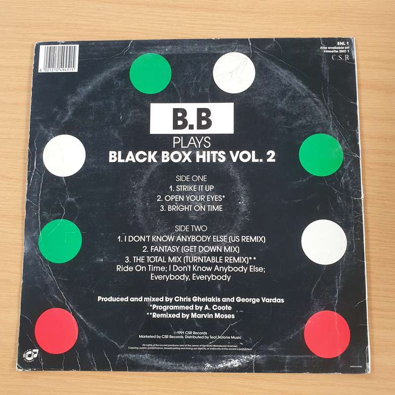 B.B  B.B Plays Black Box Hits - Vol 2 - Vinyl LP Record (G+)