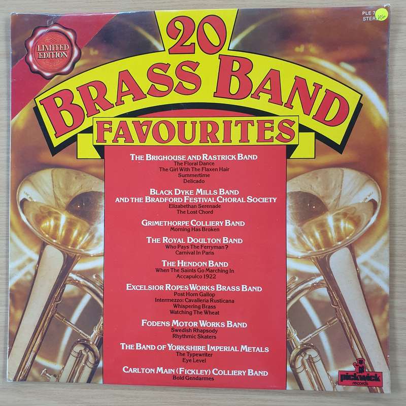 20 Brass Band Favourites  Vinyl LP Record (VG+)