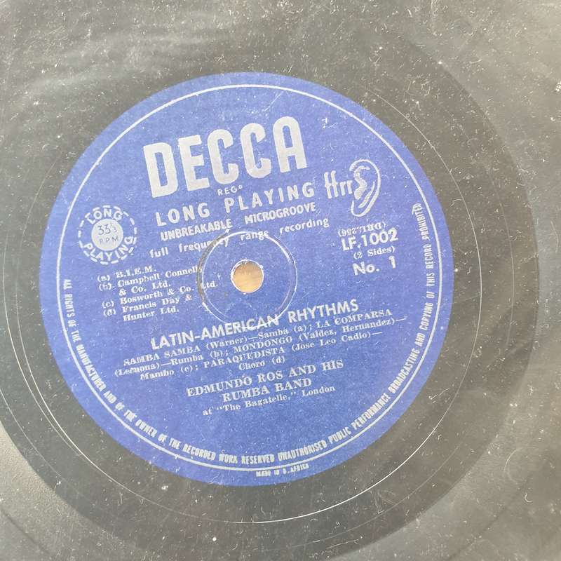 Edmundo Ros And His Orchestra  Latin Rhythms  Vinyl LP Record (VG+)