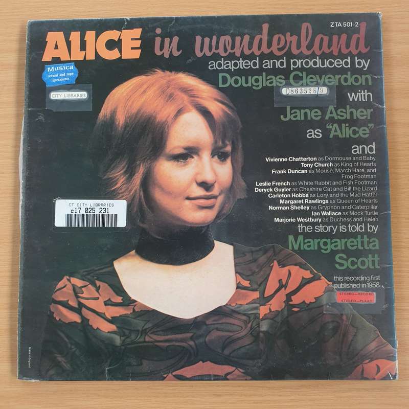 Alice In Wonderland  Jane Asher -  Vinyl LP Record (VG+)