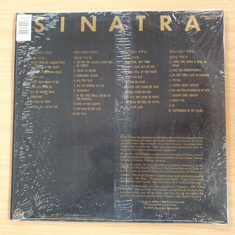Frank Sinatra  The Gold Collection - Double  Vinyl LP Record (VG+)