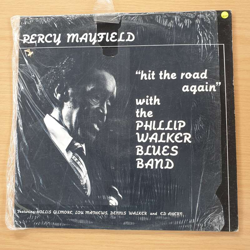Percy Mayfield With The Phillip Walker Blues Band  Hit The Road Again -  Vinyl LP Record (VG+)