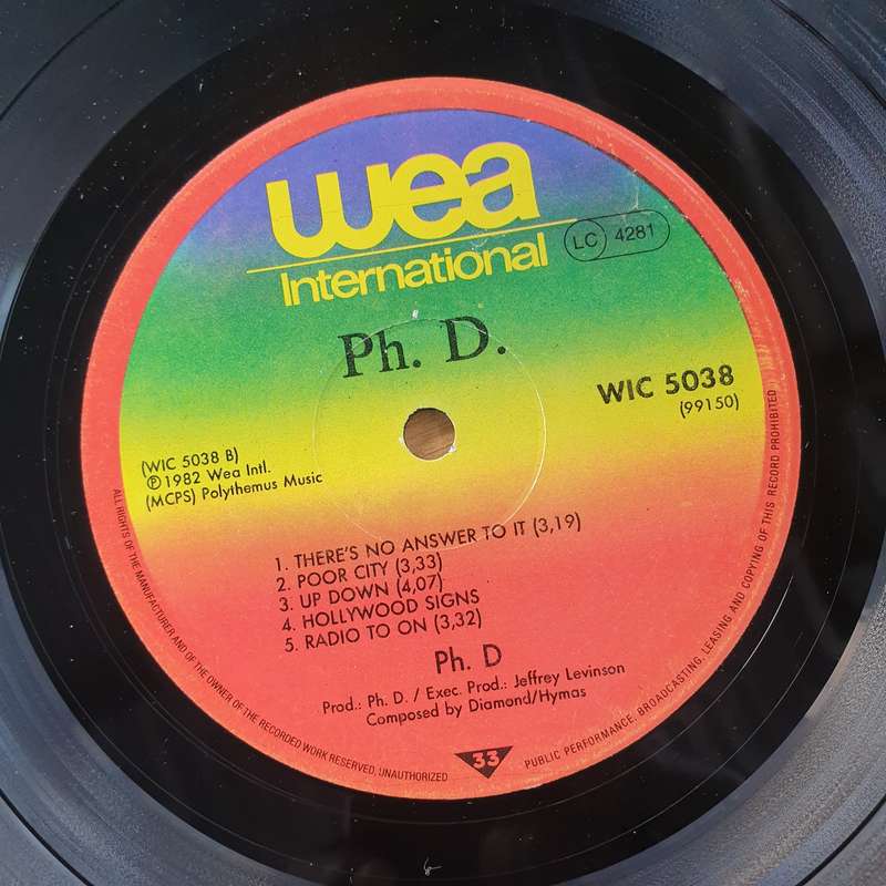 Ph.D.  Ph.D   - Vinyl LP Record (VG)