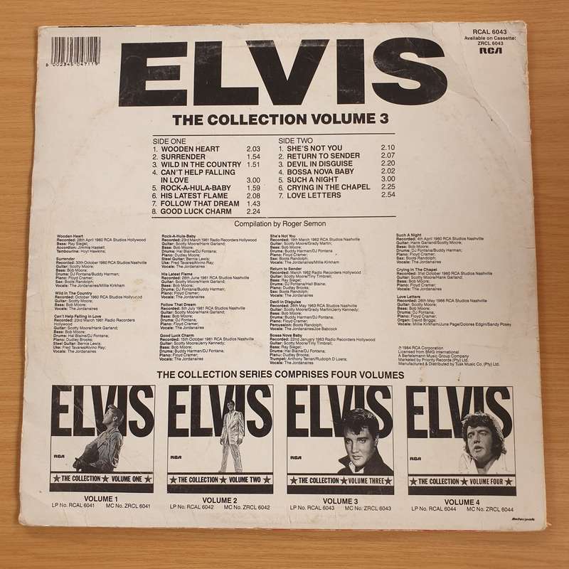 Elvis Presley  Elvis - The Collection Vol. 3  - Vinyl LP Record (G+)
