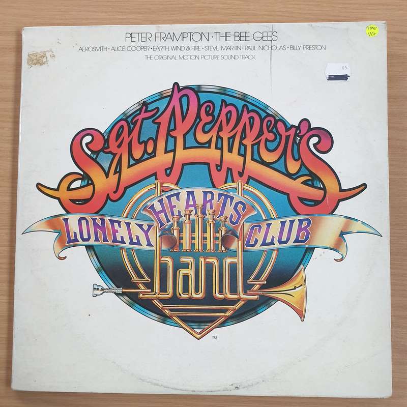Sgt. Pepper's Lonely Hearts Club Band - Peter Frampton/ Bee Gees- Double Vinyl LP Record  (VG+)