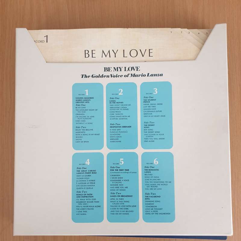 Mario Lanza - Be My Love - Collectors Edition - 6 x Vinyl LP Record Box Set (VG+) (B2)