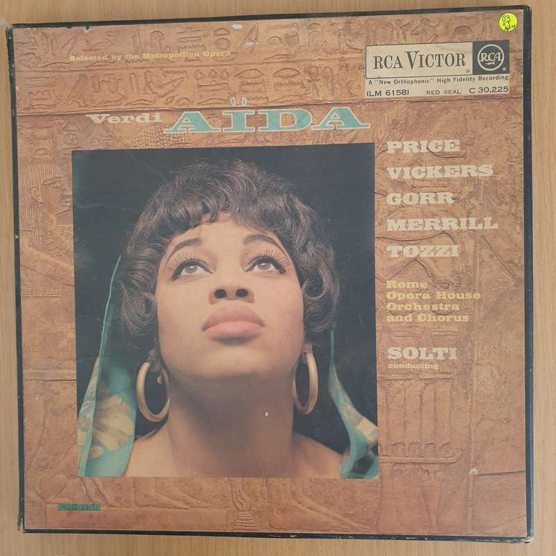 Verdi - Aïda - Rome Opera House Orchestra - Georg Solti  3x Vinyl LP Record Box Set  (VG+)  (B3)
