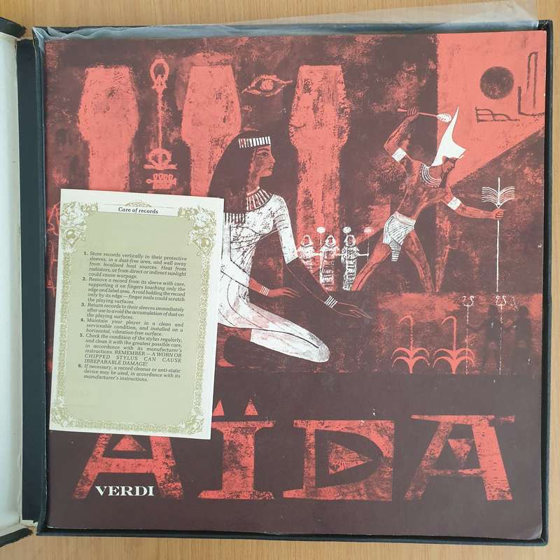 Verdi - Aïda - Rome Opera House Orchestra - Georg Solti  3x Vinyl LP Record Box Set  (VG+)  (B3)