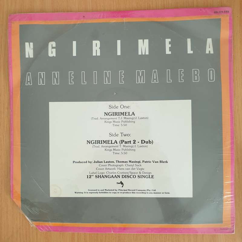 Anneline Malebo  Ngirimela -  Vinyl LP Record - Sealed