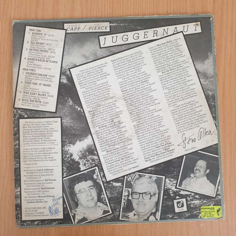 Juggernaut - Frankie Capp / Nat Pierce  Vinyl LP Record (VG)