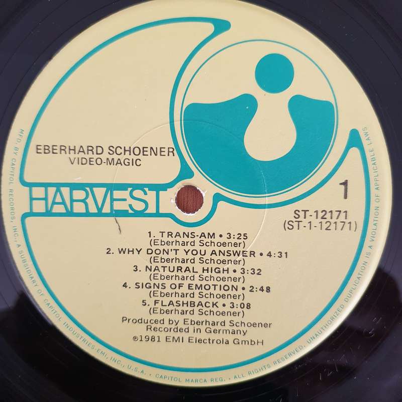 Eberhard Schoener  Video-Magic - Vinyl LP Record (VG+)