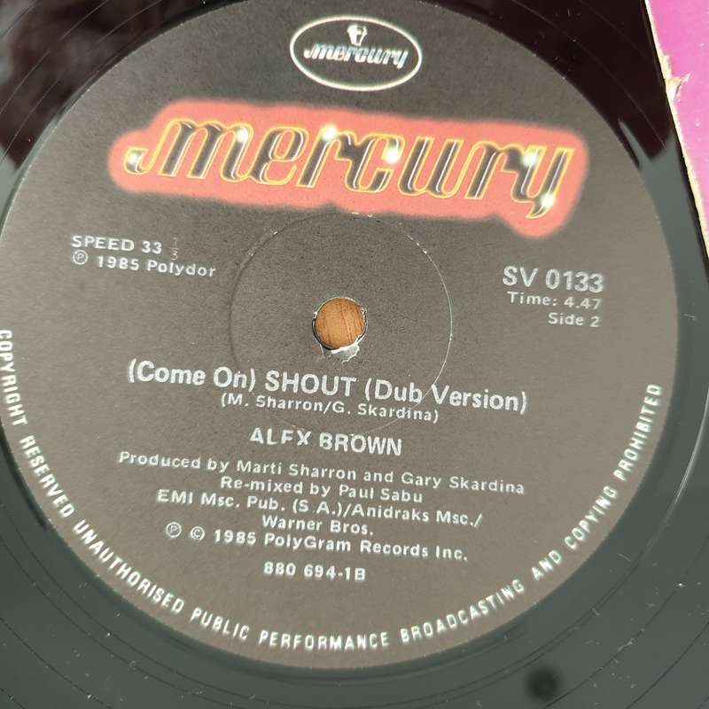 Alex Brown  (Come On) Shout - Vinyl LP Record (VG+)