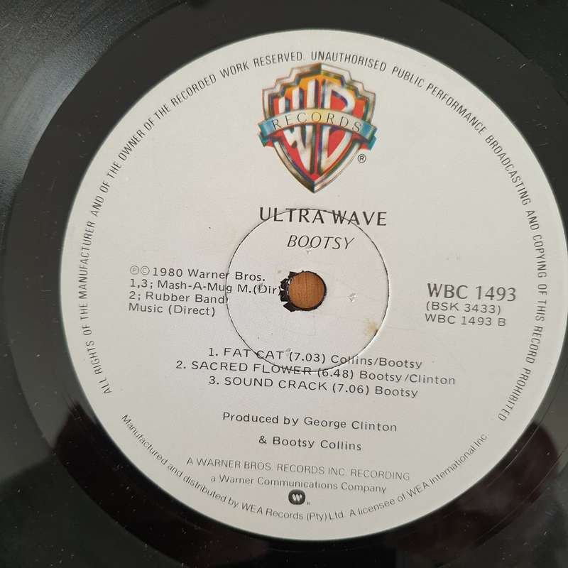 Bootsy  Ultra Wave - Vinyl LP Record (VG+)