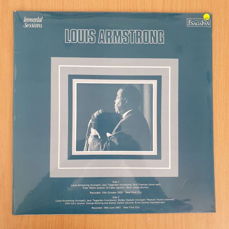 Louis Armstrong  Immortal Sessions Volume 1 - Vinyl LP Record (VG+)