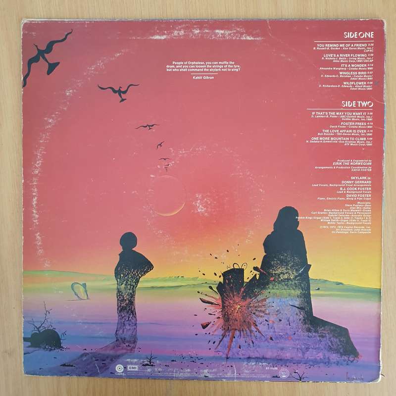Skylark  Skylark 2 - Vinyl LP Record (VG+)
