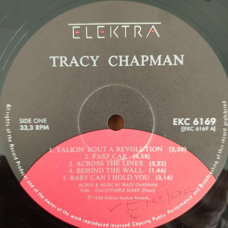 Tracy Chapman - Tracy Chapman - Vinyl LP Record (VG-)