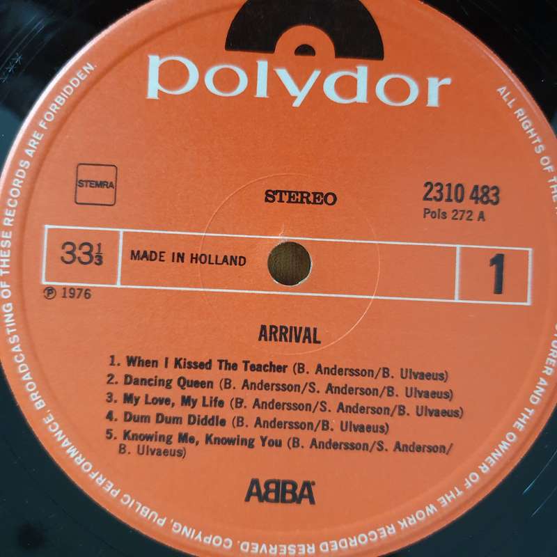 Abba - Arrival (Holland) (with original inner)  - Vinyl LP Record  (G+)