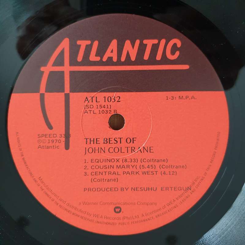 John Coltrane  The Best Of John Coltrane - Vinyl LP Record (VG+)