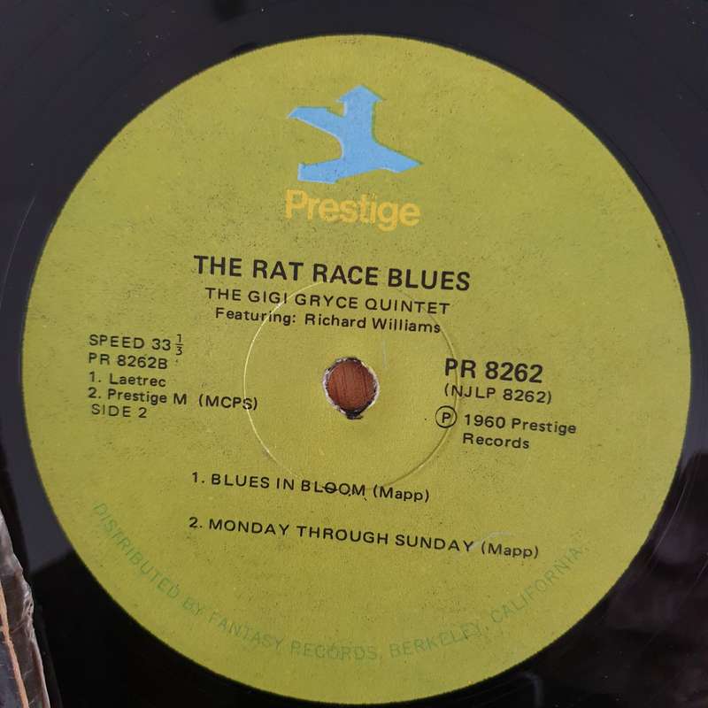 Gigi Gryce Featuring Richard Williams  The Rat Race Blues (8262) - Vinyl LP Record (VG)
