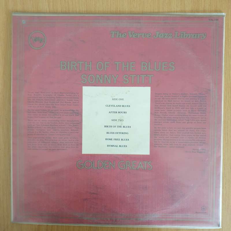 Sonny Stitt  Birth of the Blues - Vinyl LP Record (VG+)
