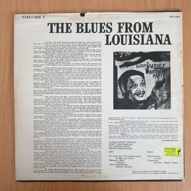 Illinois Jacquet With Milt Buckner  The Blues from Louisiana - Vinyl LP Record (VG+)