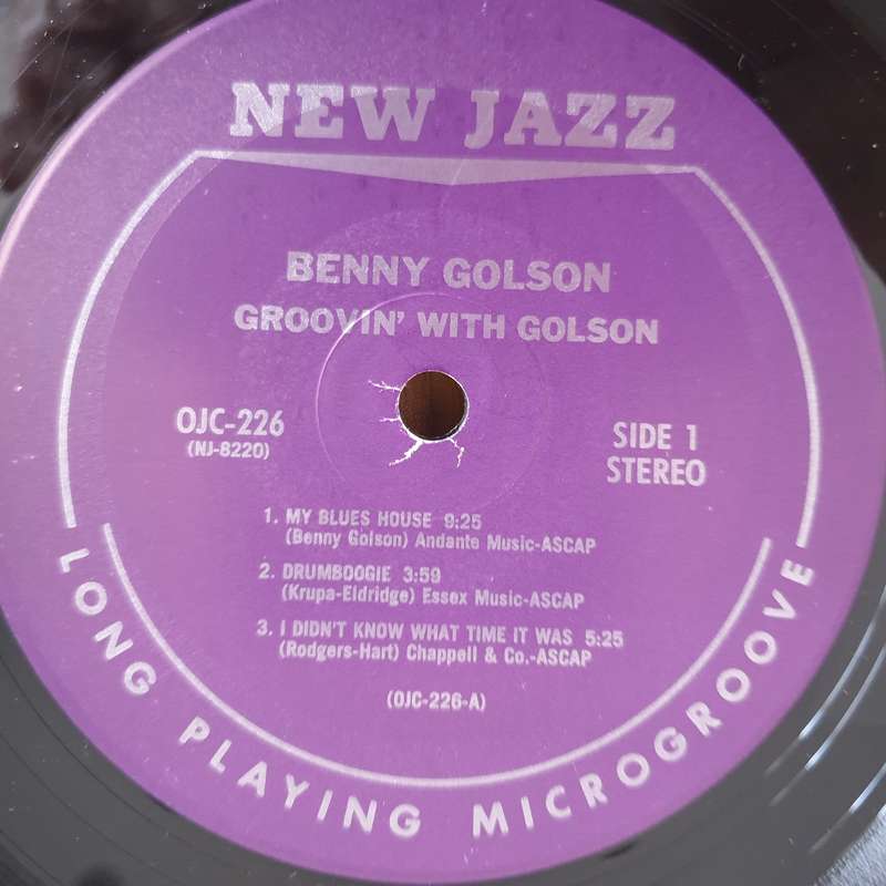 Benny Golson  Groovin' With Golson - Vinyl LP Record (VG)