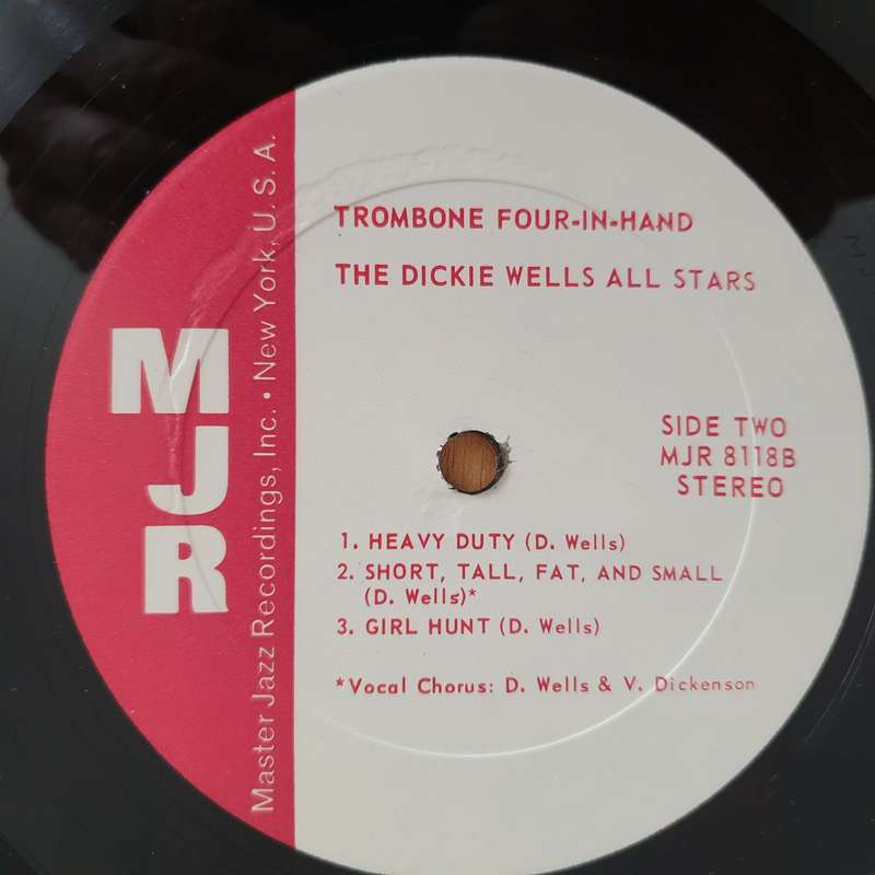 Dickie Wells All Stars  Trombone Four-In-Hand - Vinyl LP Record (VG+)
