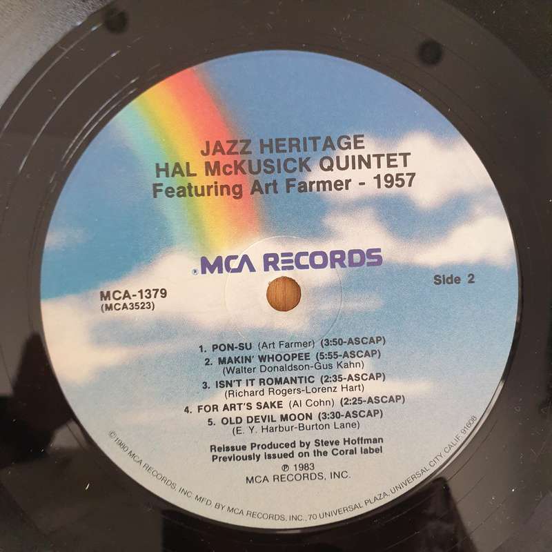 Hal McKusick Quintet  Hal McKusick Quintet Featuring Art Farmer - Vinyl LP Record (VG+)