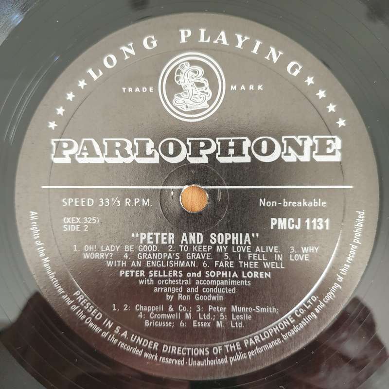 Peter Sellers And Sophia Loren  Peter And Sophia - Vinyl LP Record (VG+)