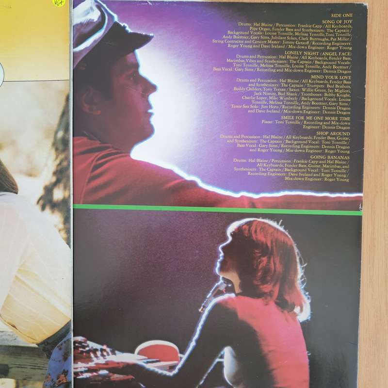 Captain & Tennille  Song Of Joy (with original inner) - Vinyl LP Record (VG+)