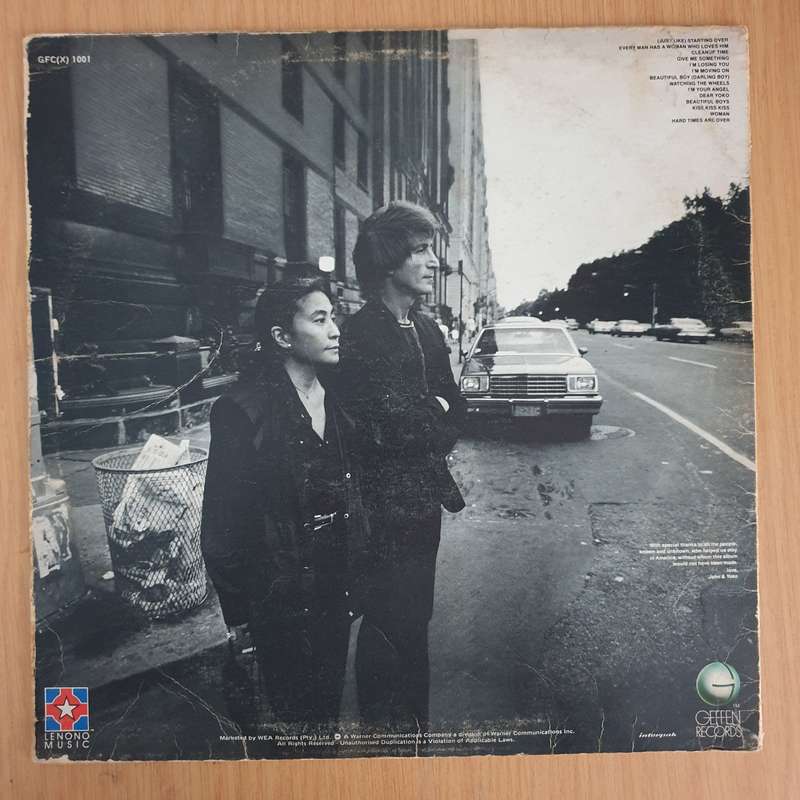 John Lennon  Double Fantasy   Vinyl LP Record - Very-Good- Quality (VG-)