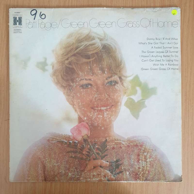Patti Page  Green Green Grass Of Home  - Vinyl LP Record (VG)