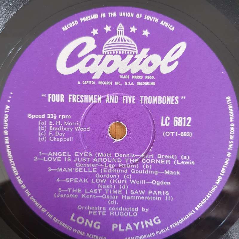 The Four Freshmen  Four Freshmen And 5 Trombones 10" - Vinyl LP Record (VG-)