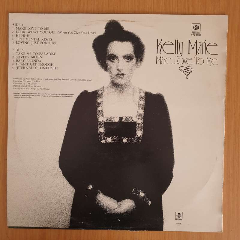 Kelly Marie  Make Love To Me - Vinyl LP Record (VG+)