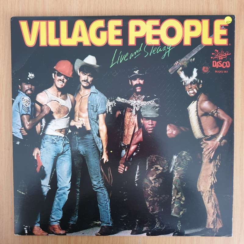 Village People - Live & Sleazy - Double Vinyl LP Record (VG+)