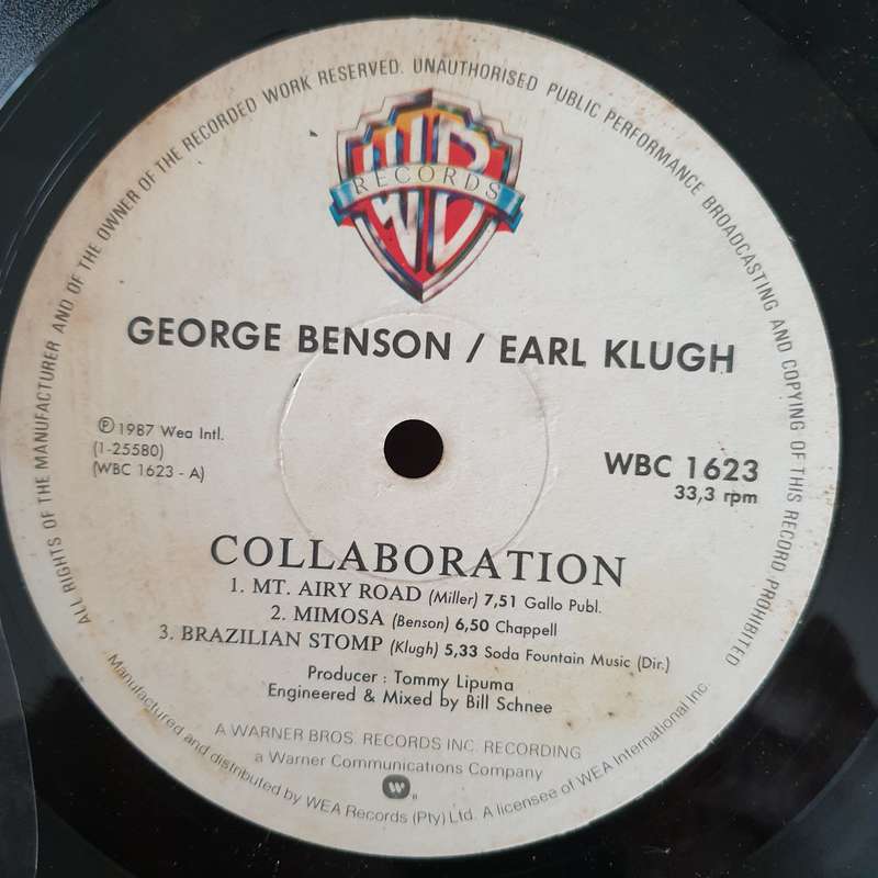George Benson / Earl Klugh  Collaboration - Vinyl LP Record (VG+)