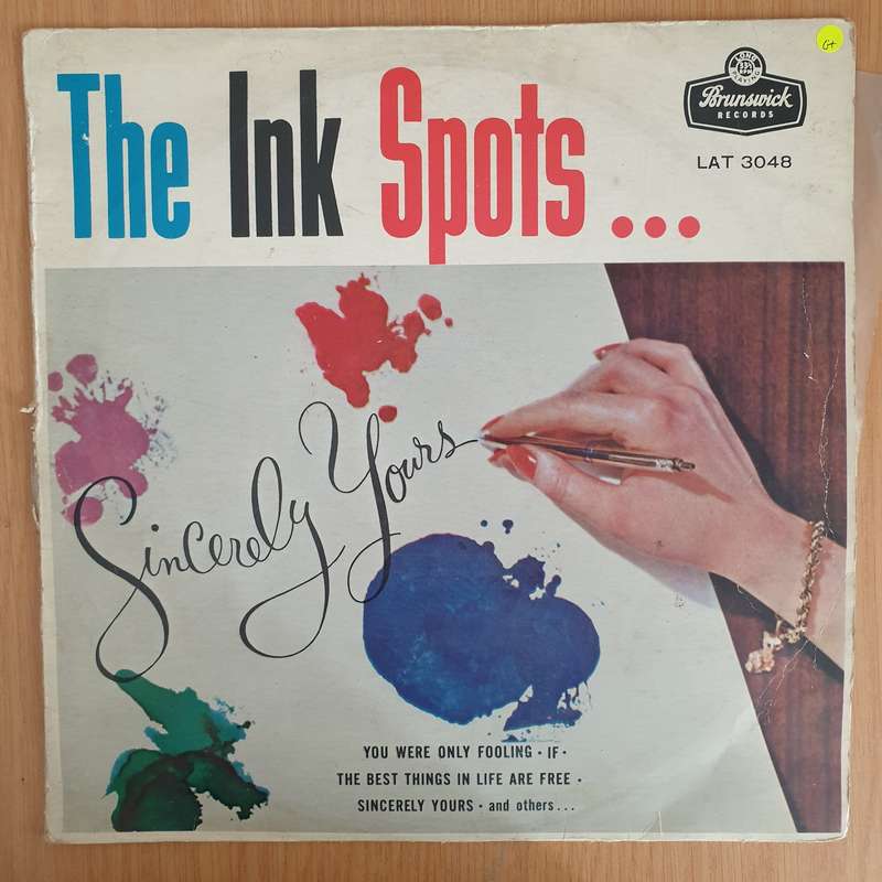 The Ink Spots  Sincerely Yours - Vinyl LP Record  (G+)