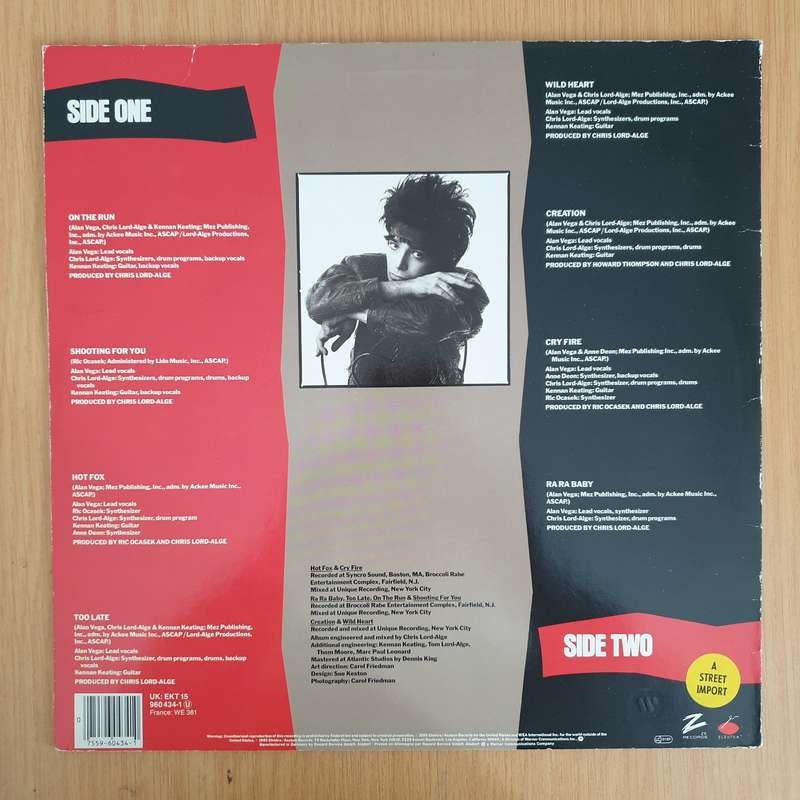 Alan Vega  Just A Million Dreams - Vinyl LP Record (VG+)