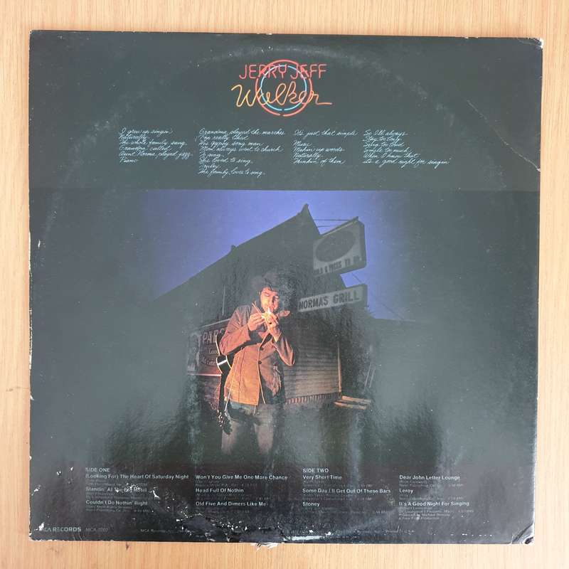 Jerry Jeff Walker  It's A Good Night For Singin' - Vinyl LP Record  (VG+)