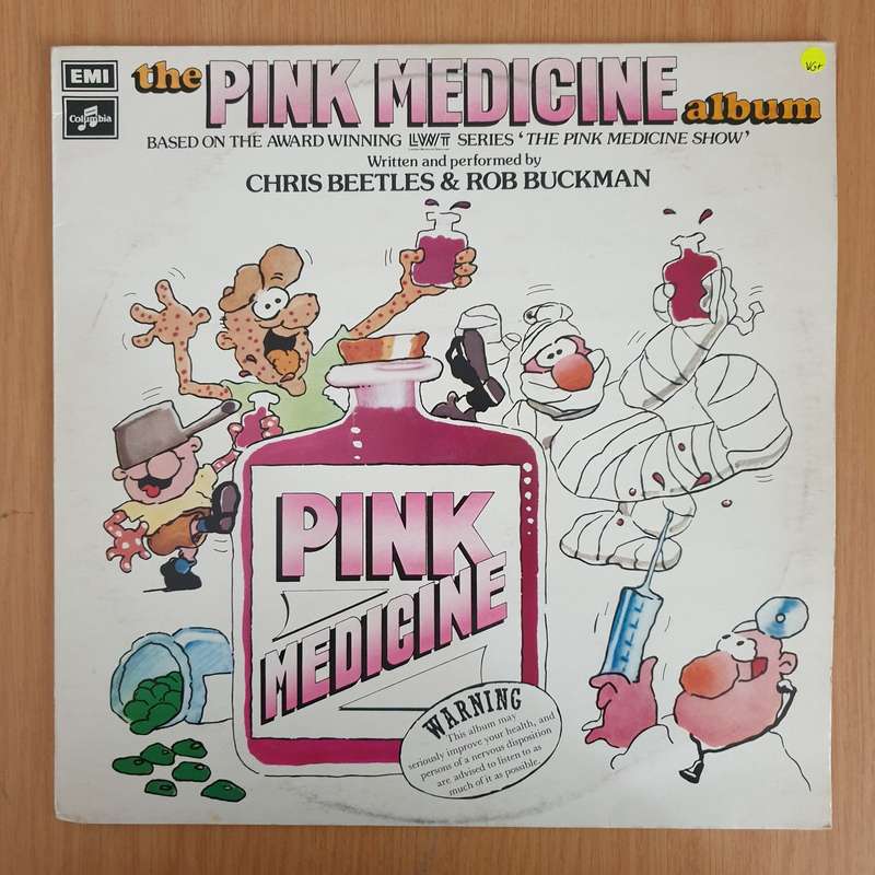 Chris Beetles, Rob Buckman  The Pink Medicine Album  Vinyl LP Record (VG+)