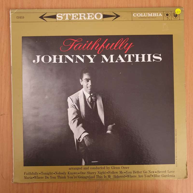 Johnny Mathis  Faithfully  Vinyl LP Record (VG+)
