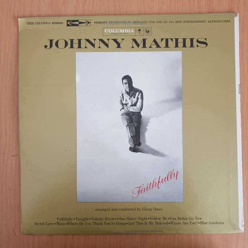 Johnny Mathis  Faithfully  Vinyl LP Record (VG+)
