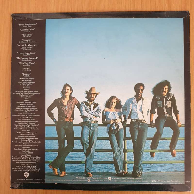 Bonnie Raitt  Sweet Forgiveness  Vinyl LP Record (VG+)