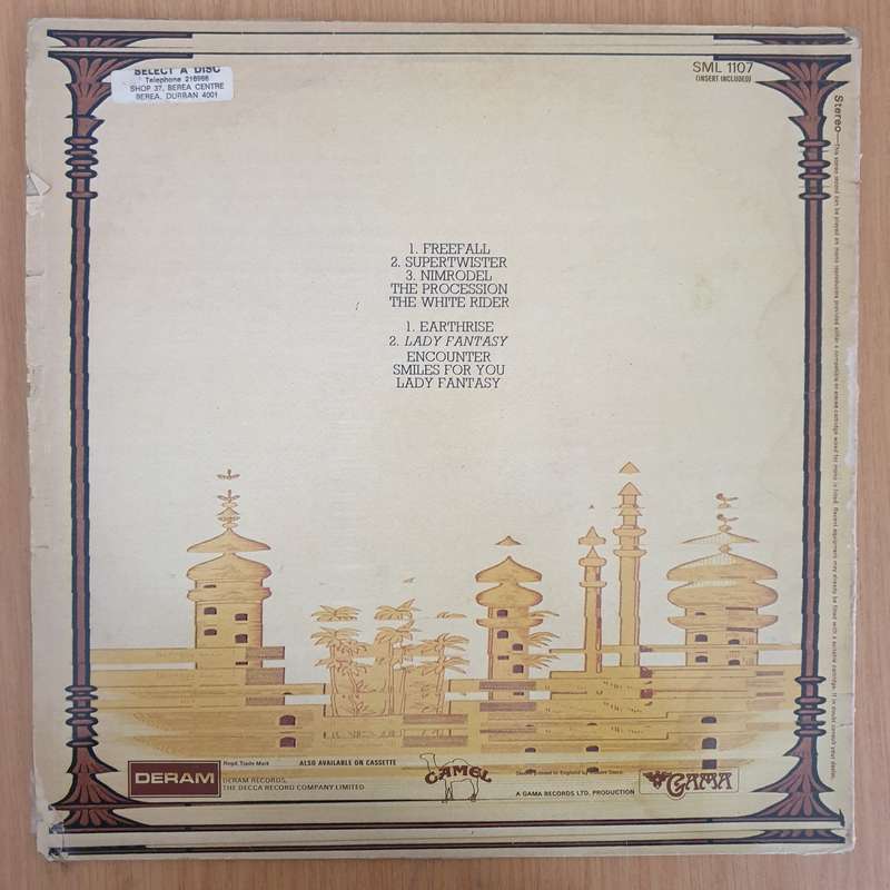 Camel  Mirage (UK)   Vinyl LP Record (VG+)