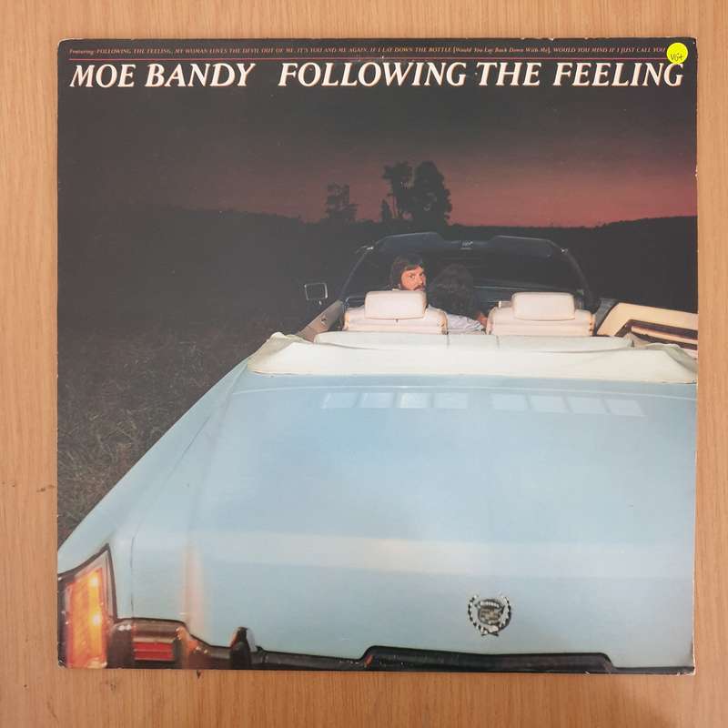 Moe Bandy  Following The Feeling   Vinyl LP Record (VG+)