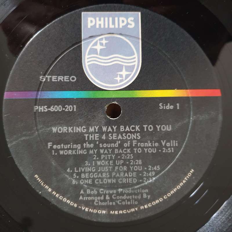 The 4 Seasons  Working My Way Back To You   Vinyl LP Record (VG+)