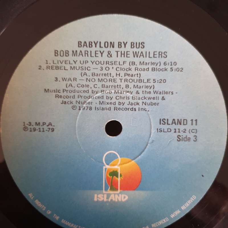 Bob Marley & The Wailers  Babylon By Bus -  Double Vinyl LP Record (VG)
