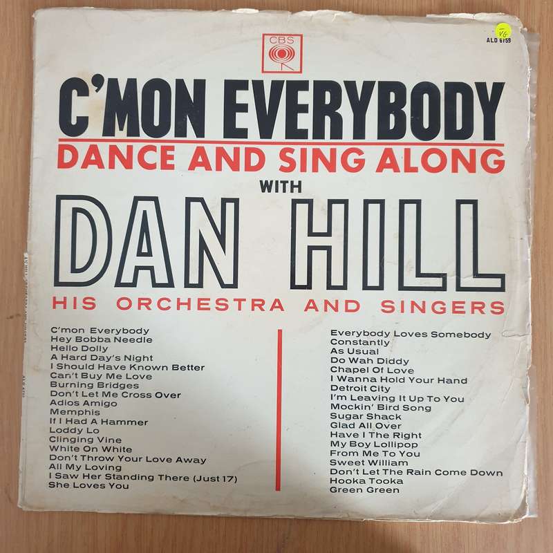 Dan Hill - C'Mon Everybody - Vinyl LP Record (VG-)