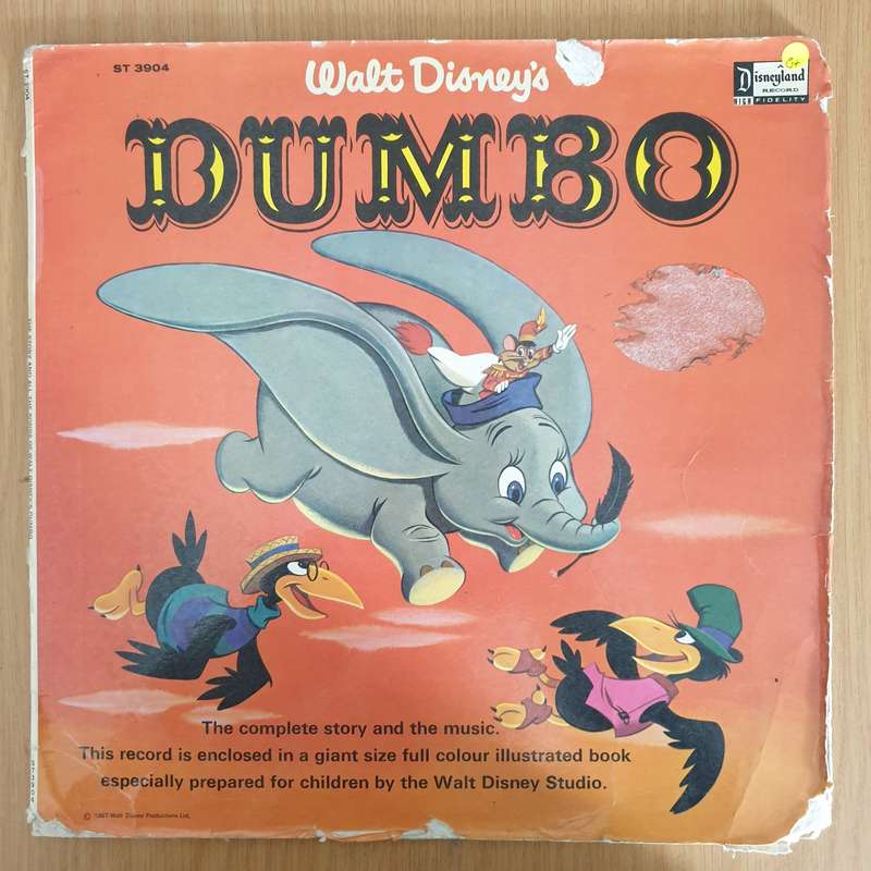 Walt Disney  Walt Disney's Dumbo - Vinyl LP Record  (G+)