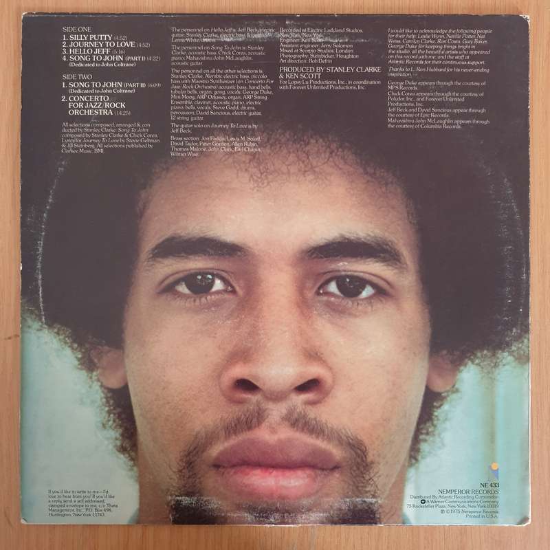 Stanley Clarke - Journey to Love - Vinyl LP Record - Very-Good+ Quality (VG+) (verygoodplus)